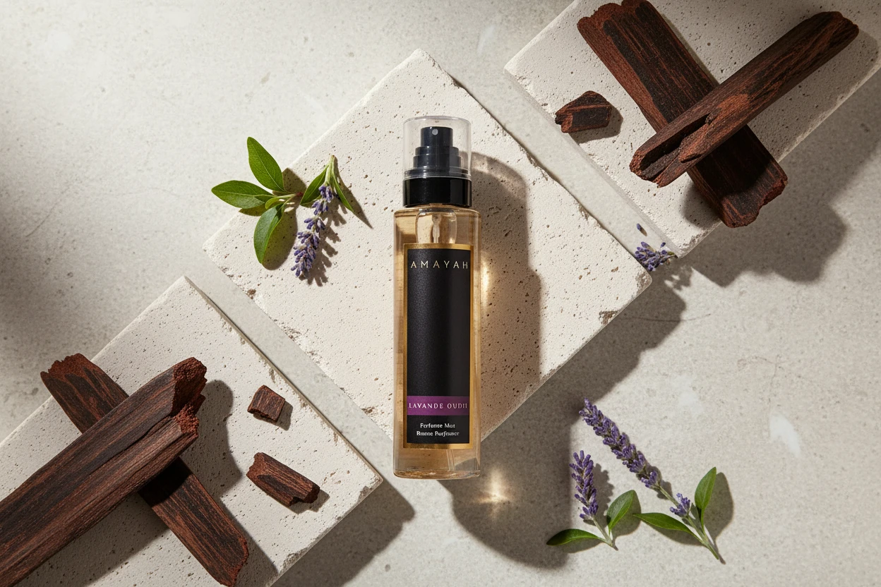 عطر الجسم "لافندا عود" برائحة الخزامي، مسك، عود