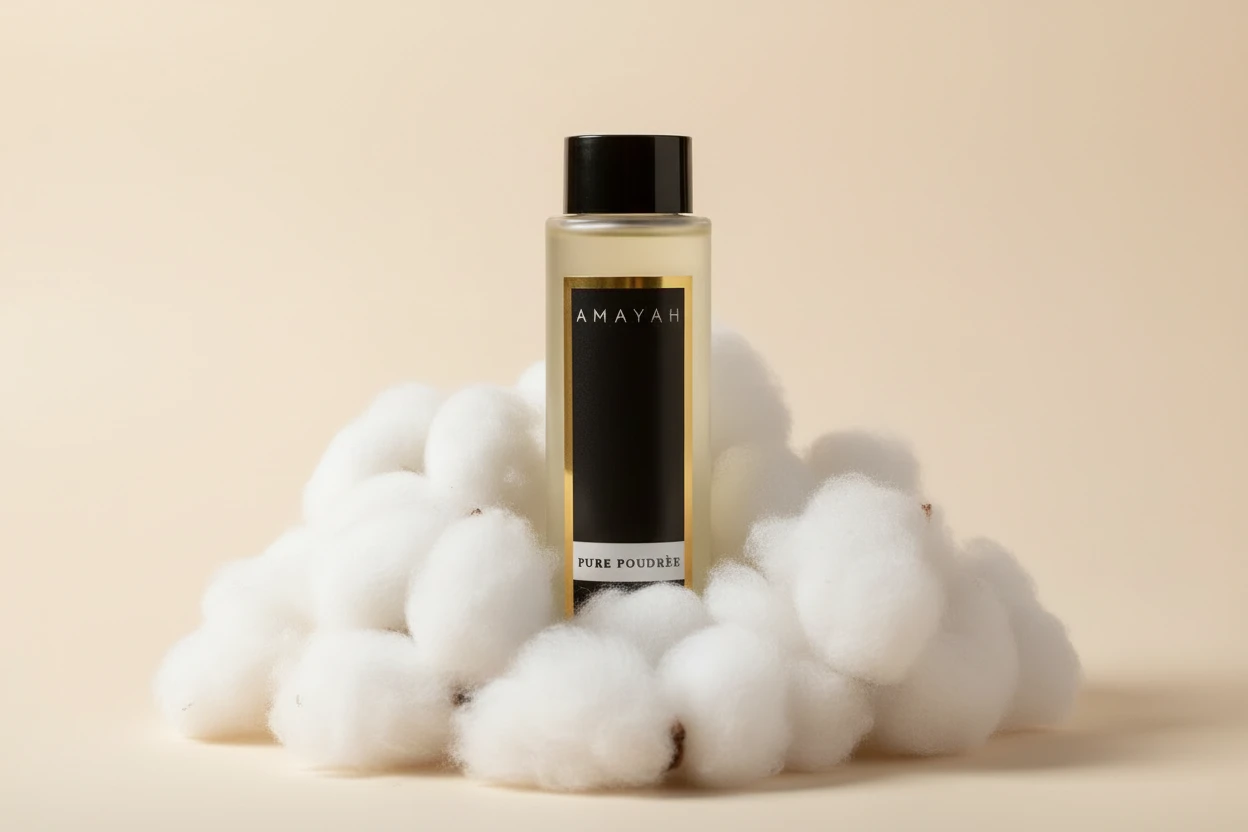 زيت الجسم المخملي "بيور بودري" برائحة بودرة و مسك