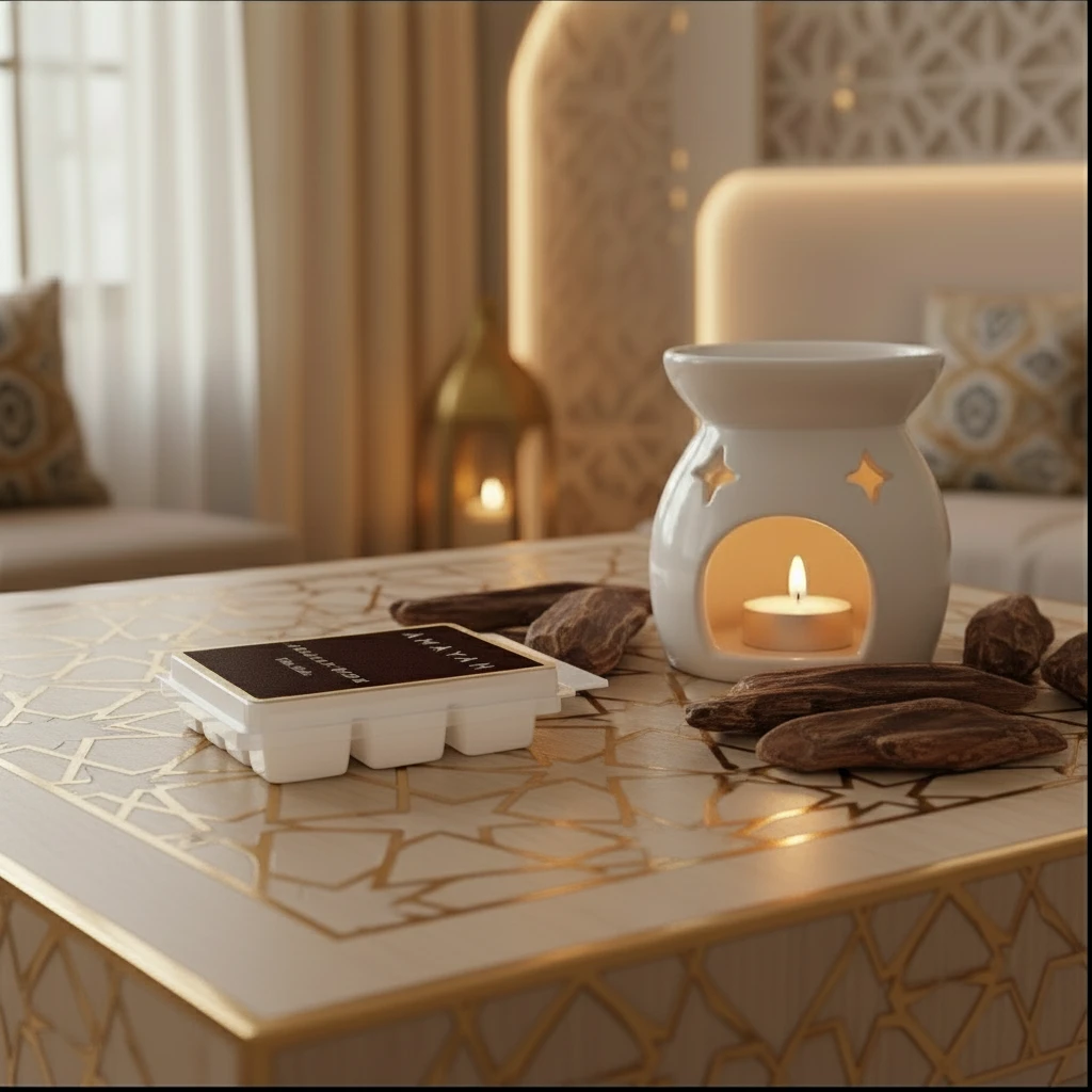 شمع للفواحة "أرابين عود" برائحة عود مخلط