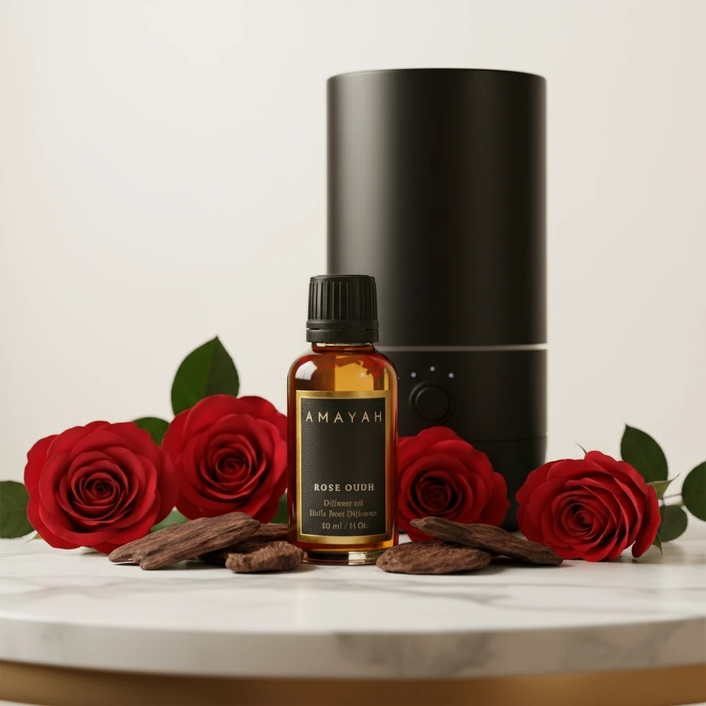زيت عطري للفواحة "روزعود" برائحة الورد و العود